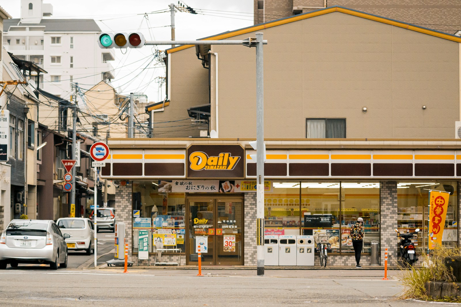 person riding bike on street
